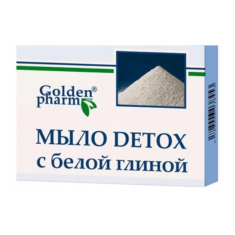 

Детокс-мыло для лица и тела с белой глиной 70 г Golden Pharm