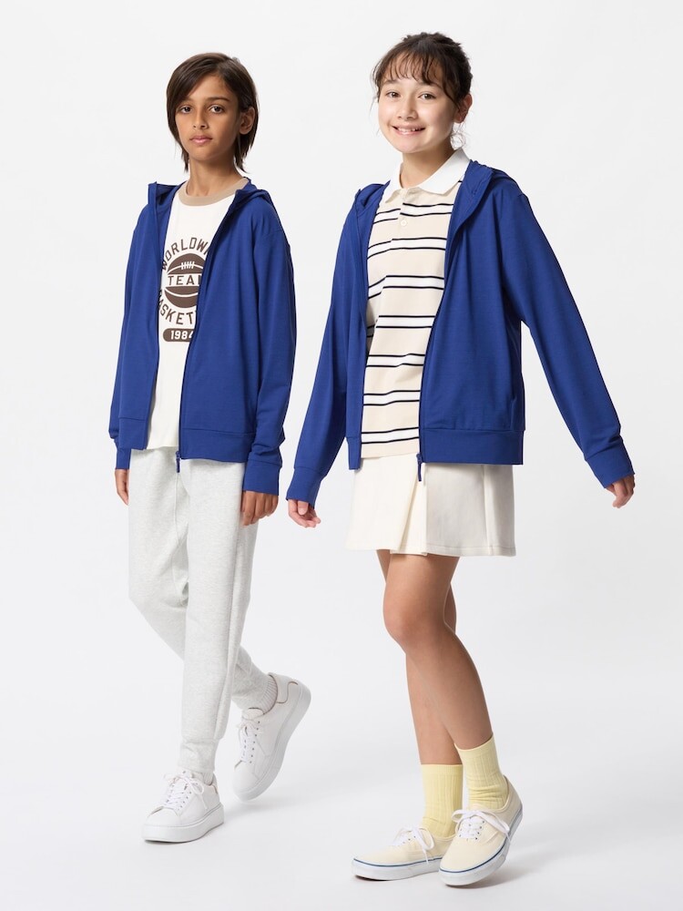 

Толстовка с капюшоном на молнии Uniqlo, цвет 67 синий