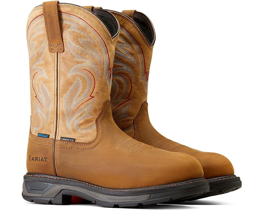 

Ботинки Ariat WorkHog XT Waterproof Carbon Toe Work, цвет Distressed Brown