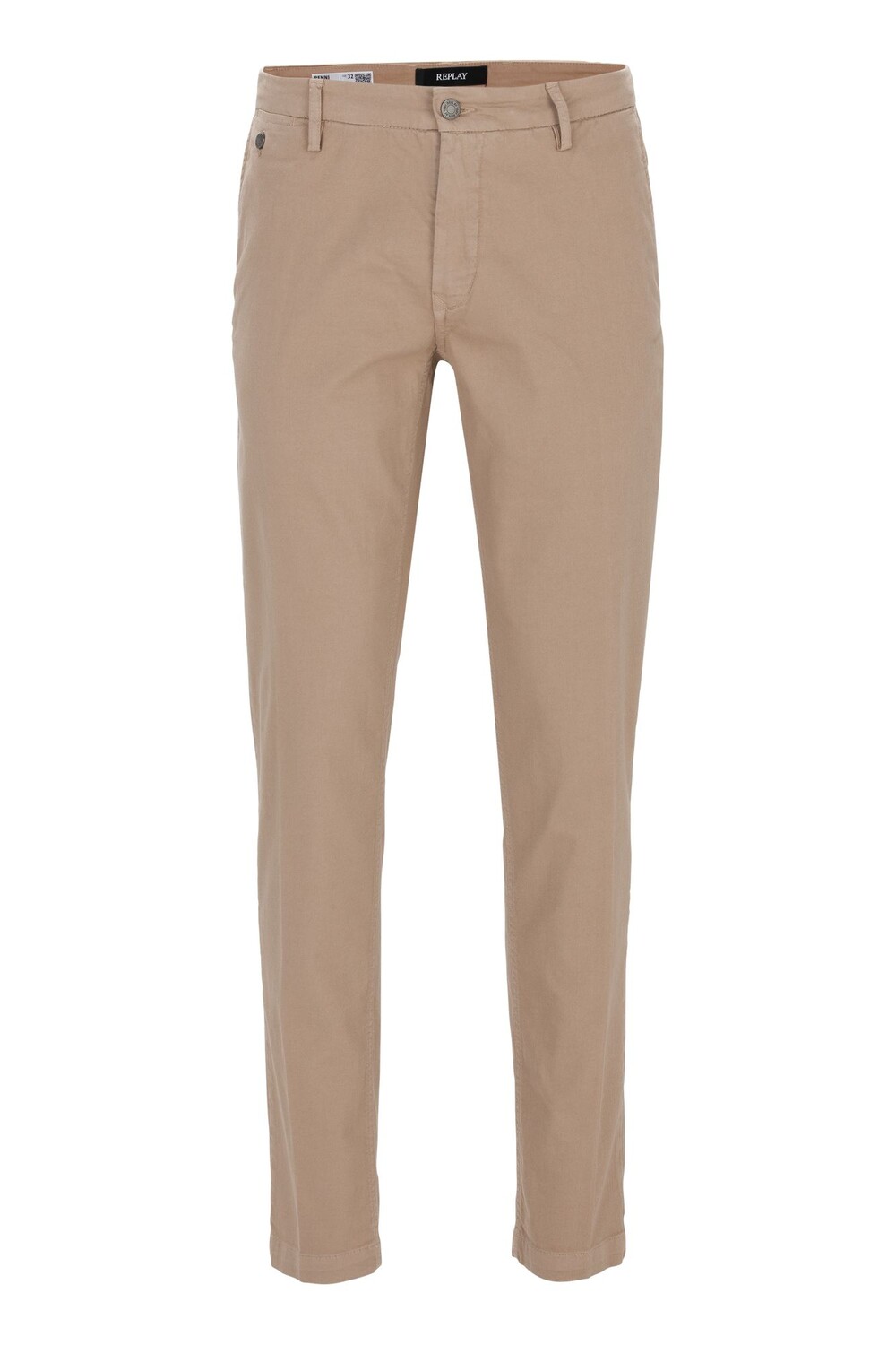 

Тканевые брюки Replay Chino 7 Oz Stretch Bull Denim, бежевый