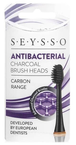 Насадки для звуковой зубной щетки SEYSSO Carbon Antibacterial, 2 шт — фото 3