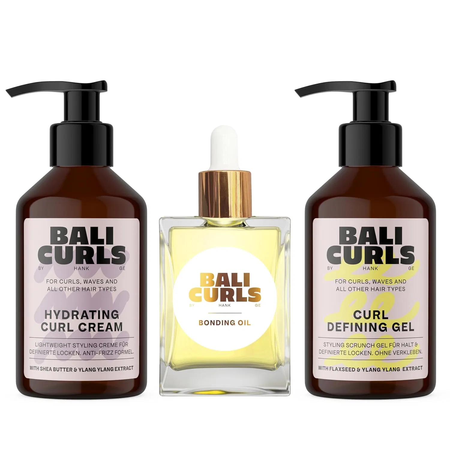 Набор для ухода за вьющимися волосами «Bali Curls» Bali Curls By Hank Ge