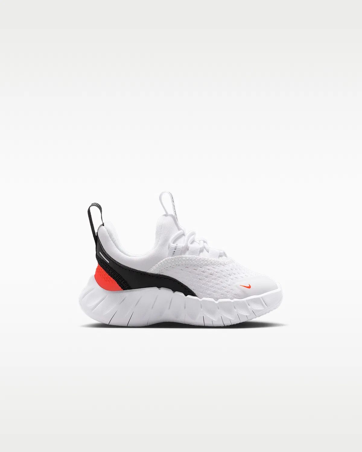Детские кроссовки Nike Free Ride, White/Safety Orange/Black — фото 3