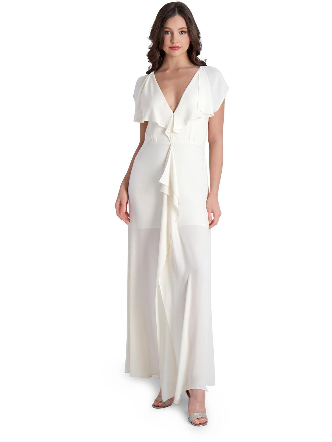 

Женское вечернее платье подружки невесты Evette BCBGMAXAZRIA, цвет Gardenia