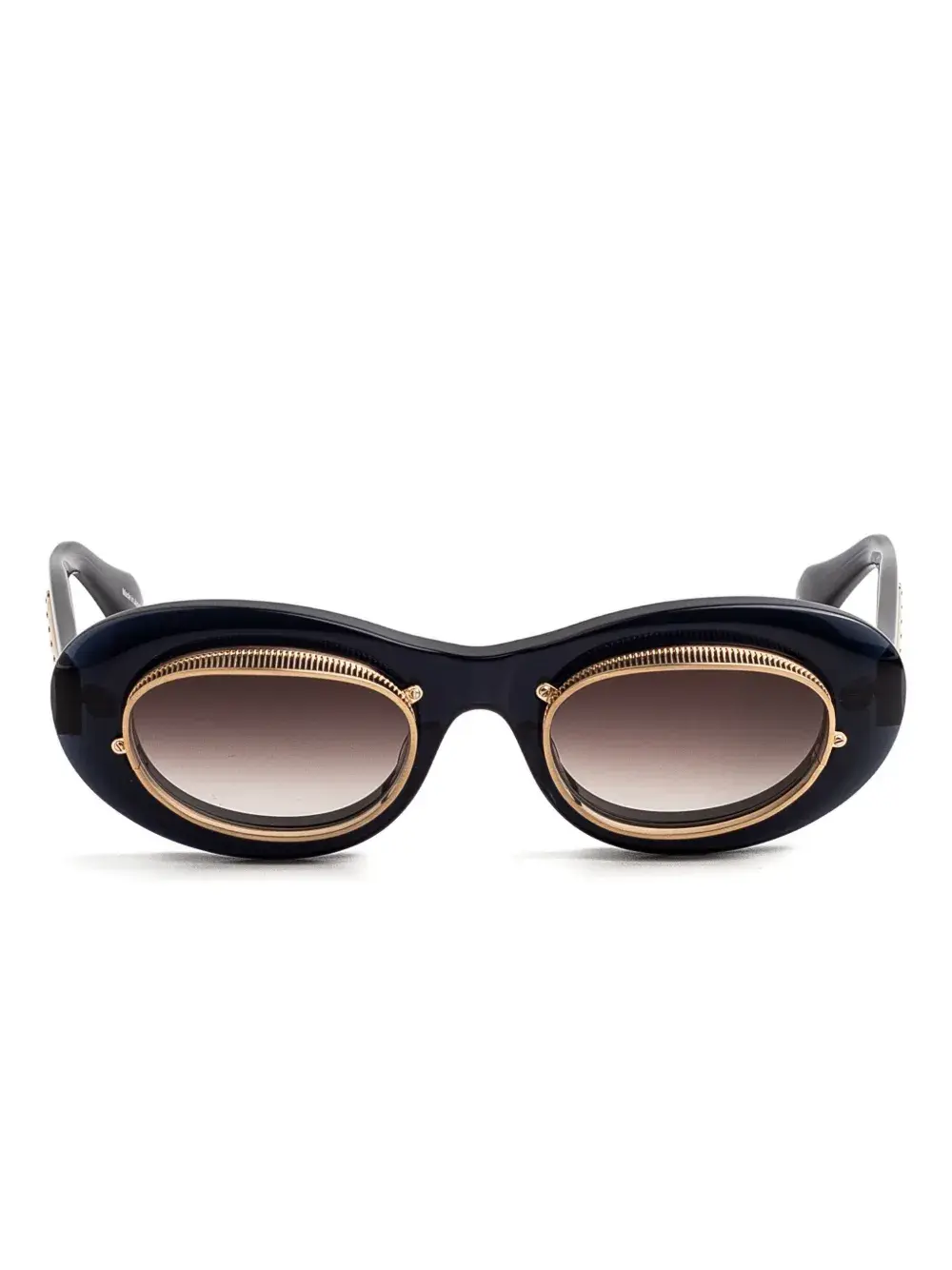 

Солнцезащитные очки овальной формы Matsuda, синий