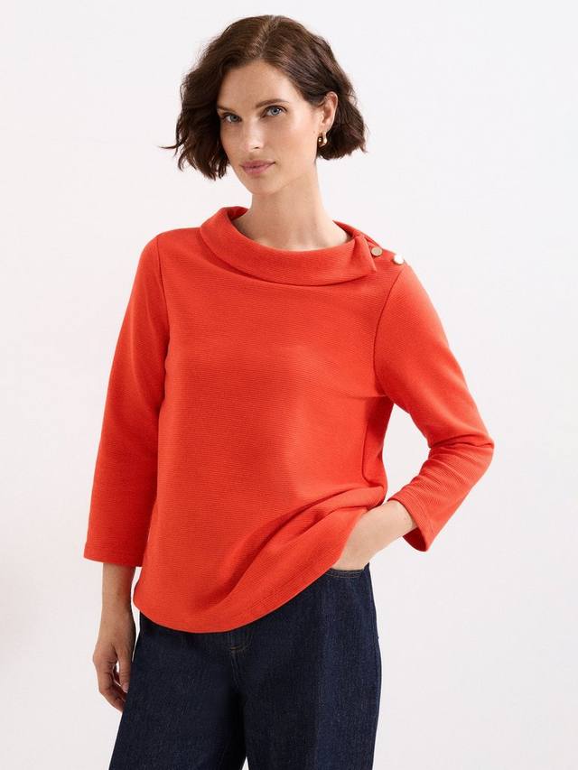 

Топ Remy с фактурными деталями на плечах Phase Eight, Red