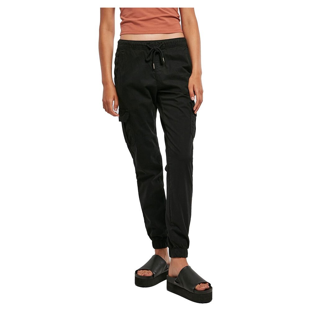 

Брюки Urban Classics High Waist Cargo, черный