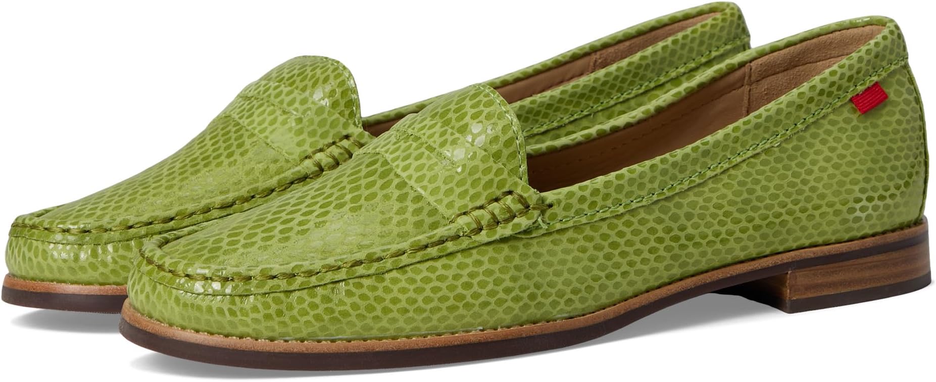 Лоферы Marc Joseph New York Women's East Village, Lime Snake