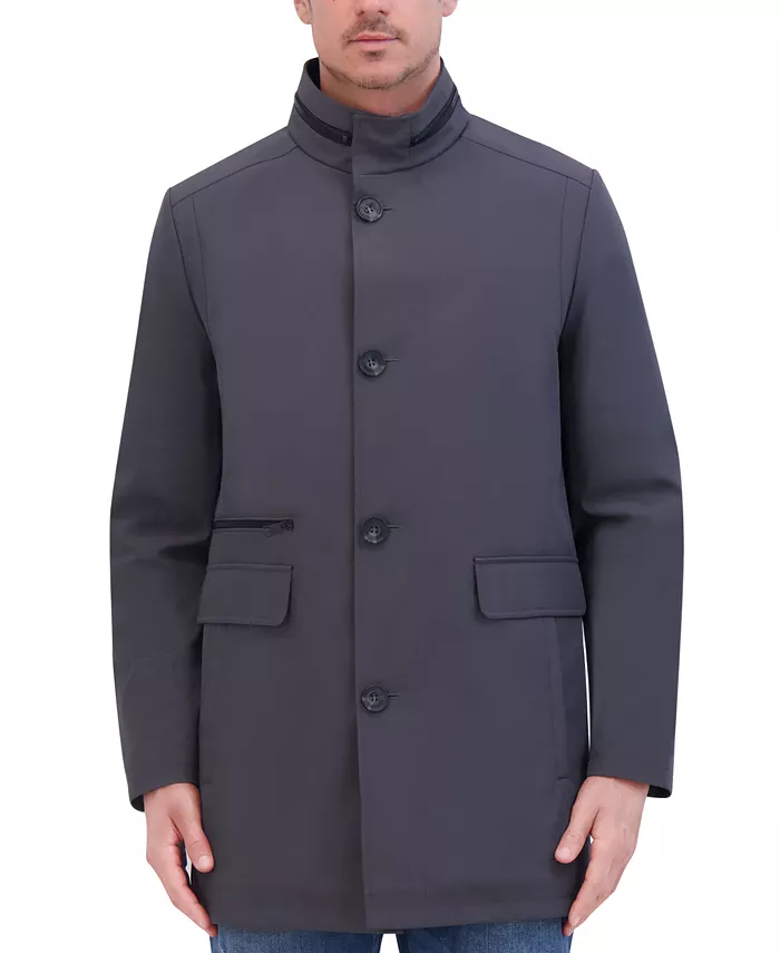 

Мужская мягкая ветровка со стоячим воротником Kenneth Cole, серый