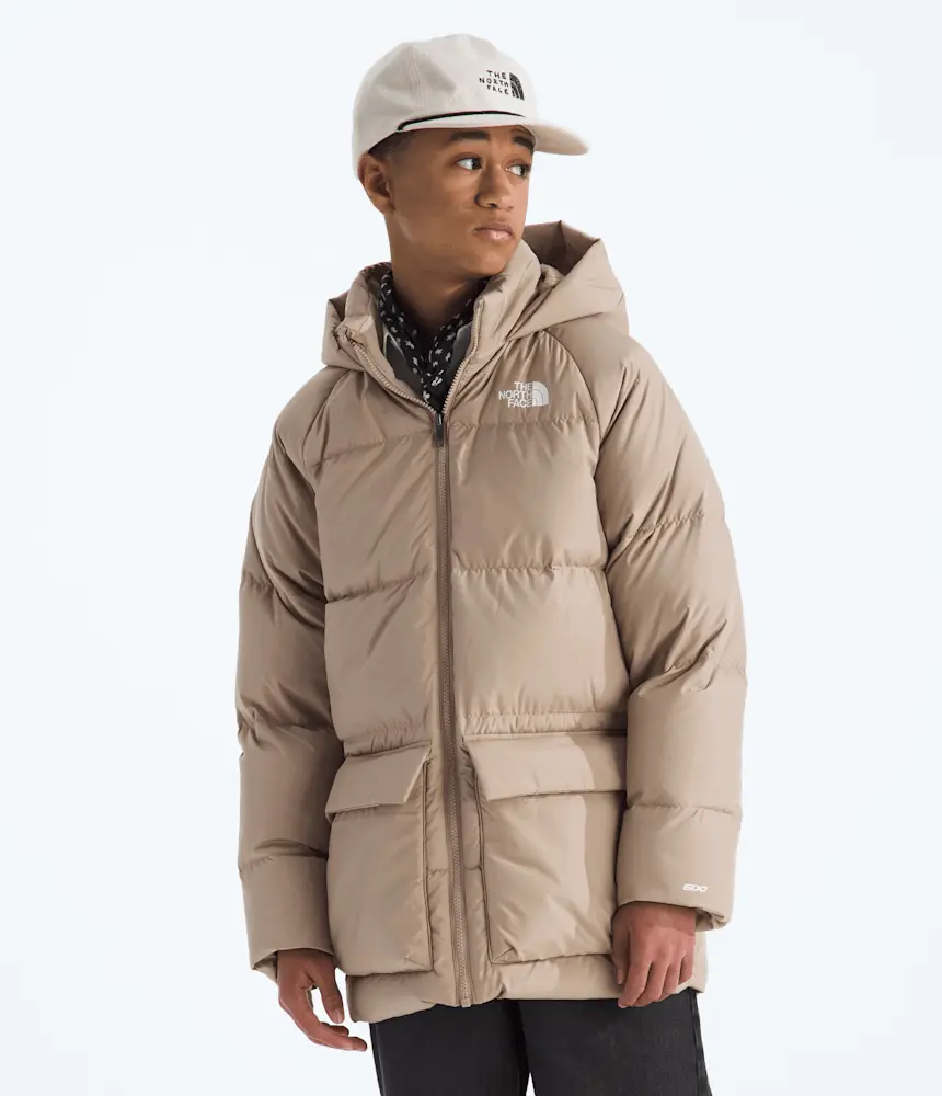 Короткая парка North Down с флисовой подкладкой для мальчиков и девочек The North Face, Mushroom Grey — фото 2