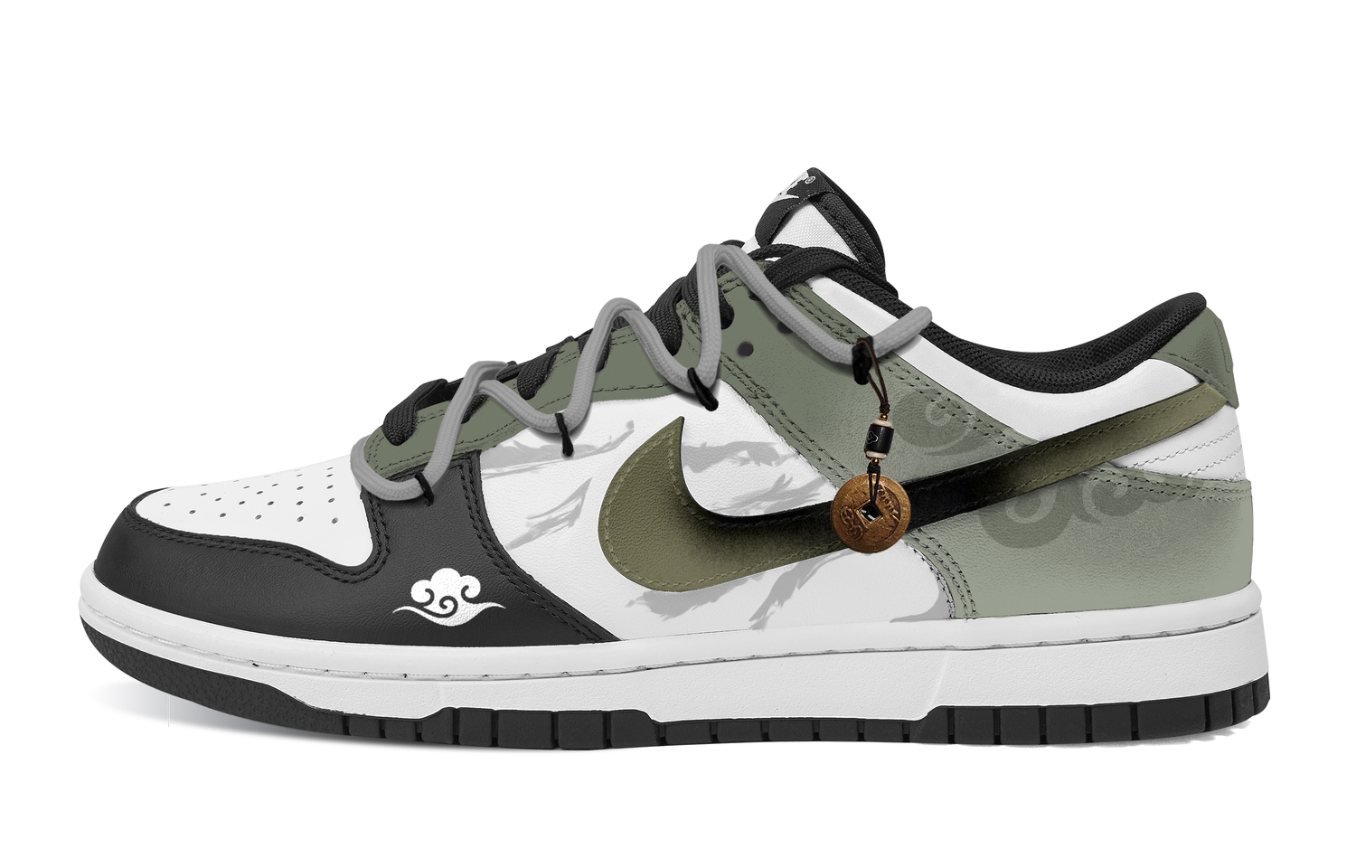 

Nike Кроссовки Dunk Four Seasons In Order, нескользящие и износостойкие, низкие, для скейтбординга, унисекс, черный и зеленые