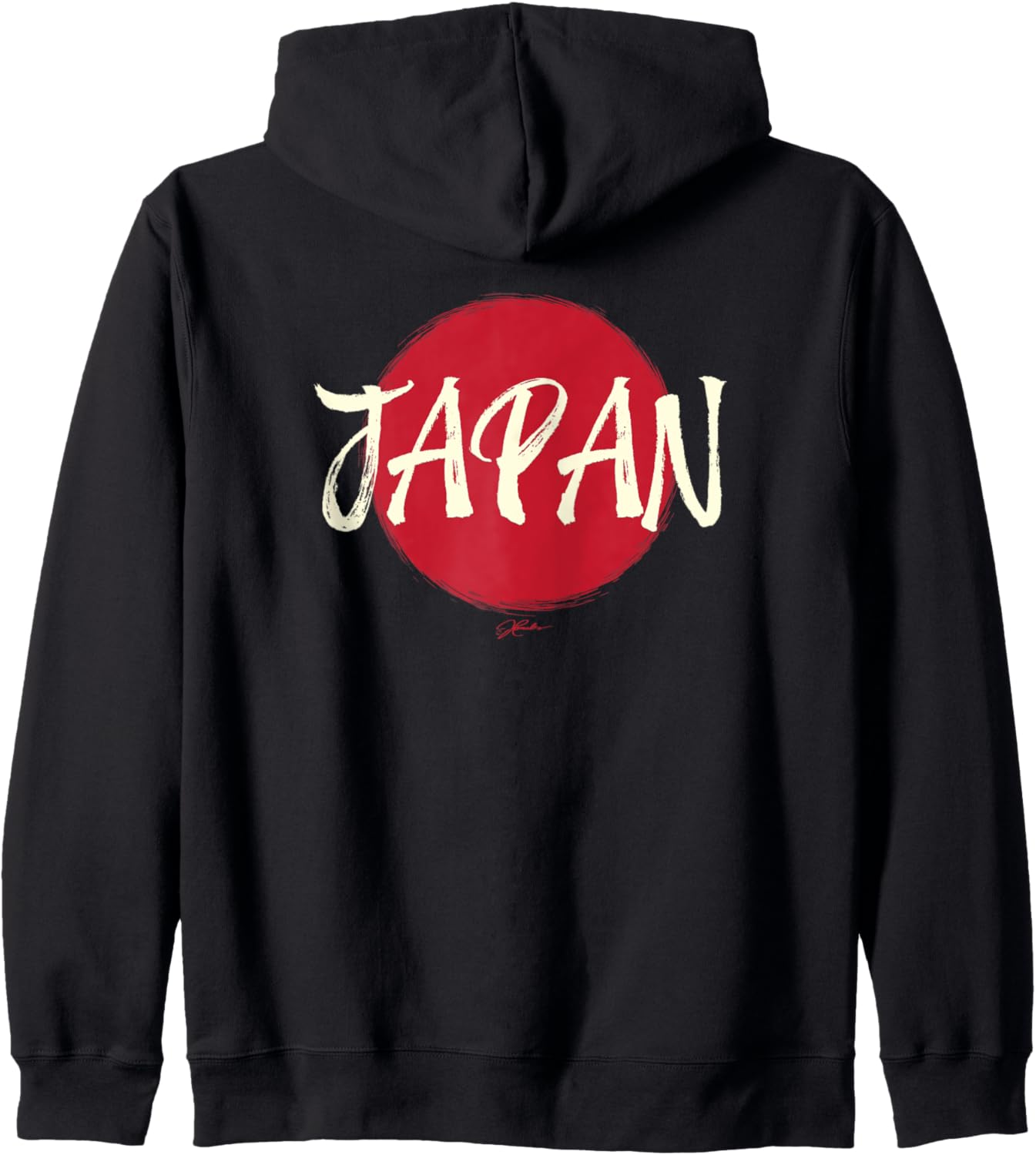 

JCombs: Япония, Солнце (рисунок только на спине) Толстовка на молнии, черный