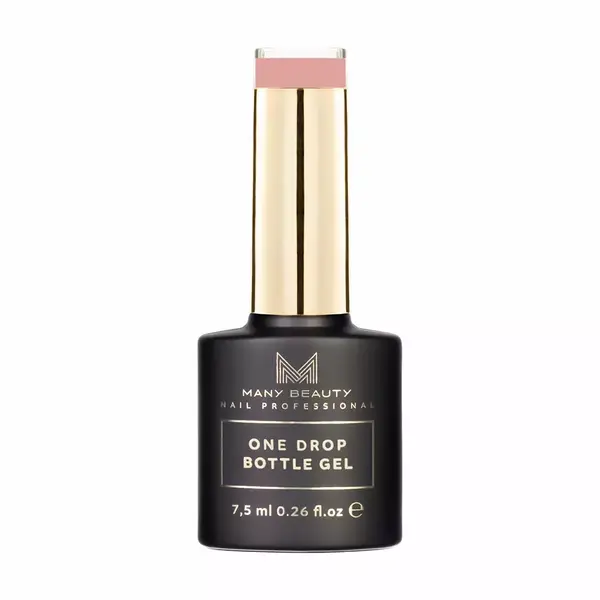 Однофазный гель для маникюра, 015 пыльно-бежевый, 15 мл Many Beauty One drop bottle gel, цвет 015 dusty beige — фото 2