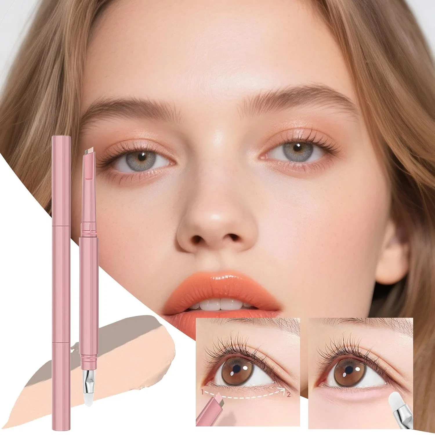 Корректор для глаз Silk Pen Cosmetic Stick, бежевый, 2.5 г — фото 3