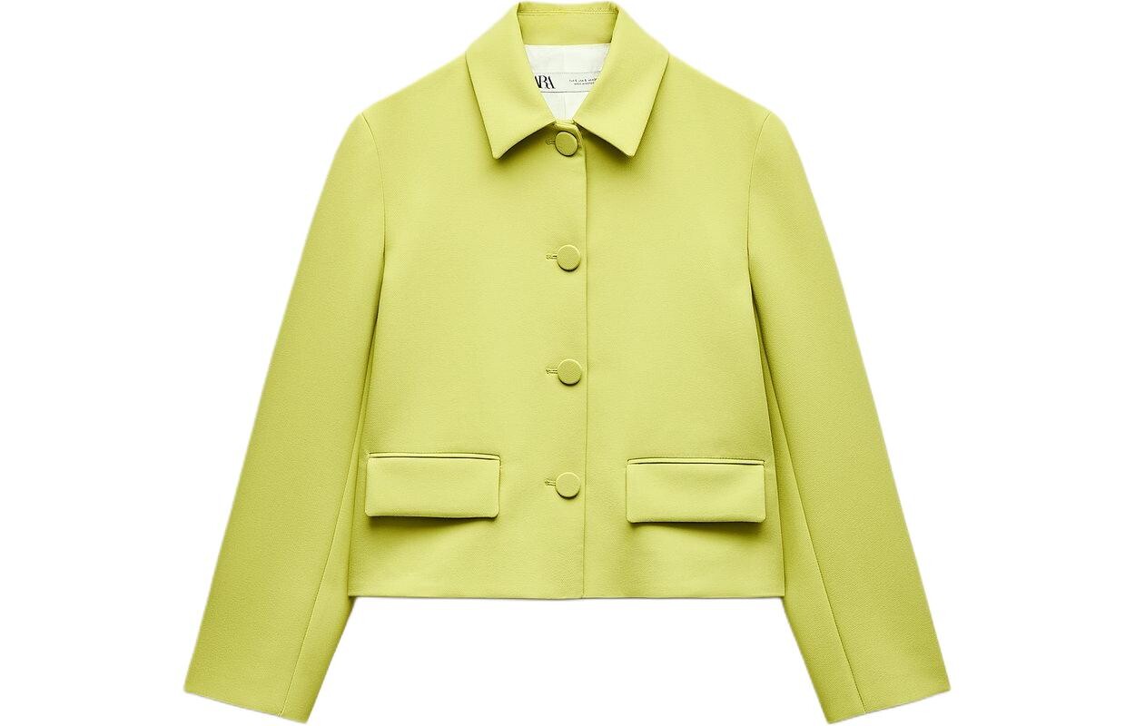 

Куртка серии ZW женская лаймовая Zara