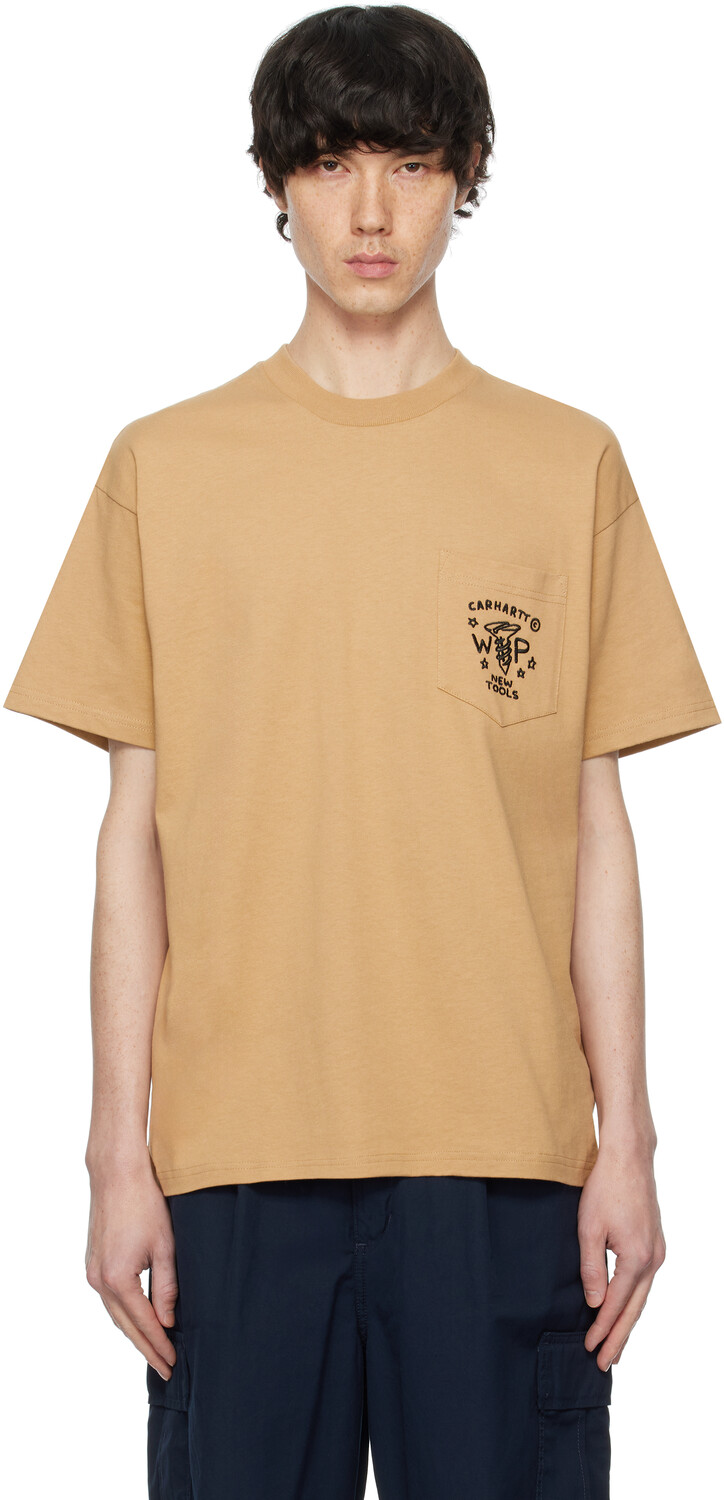 

Футболка с карманом Tan Fragments Carhartt Work In Progress