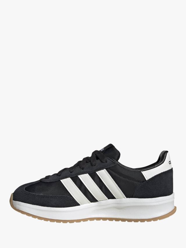 Кроссовки на шнуровке из смеси кожи run 70s 2.0 adidas, черный/белый — фото 2