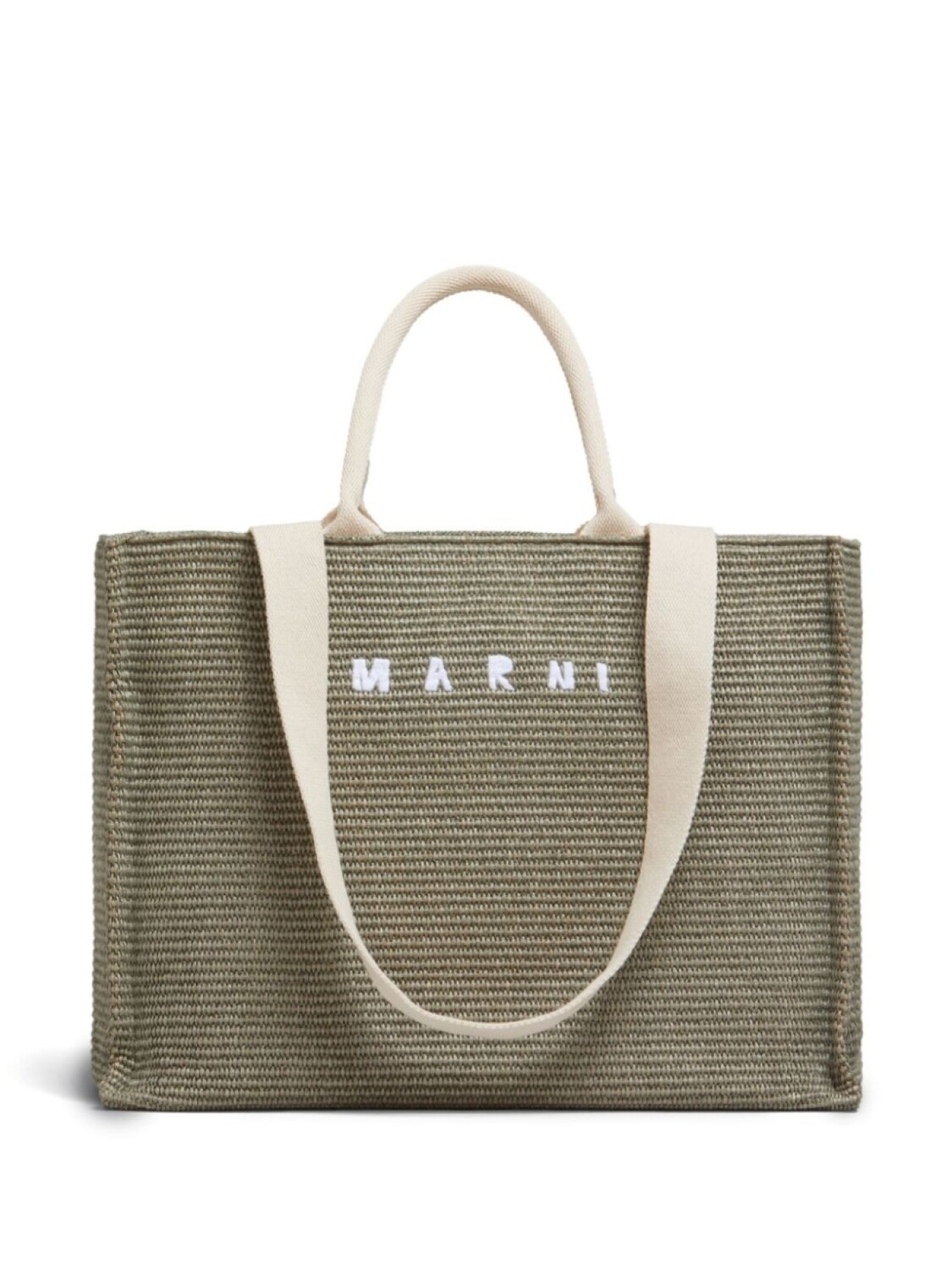 

Большая сумка из рафии Marni, зеленый