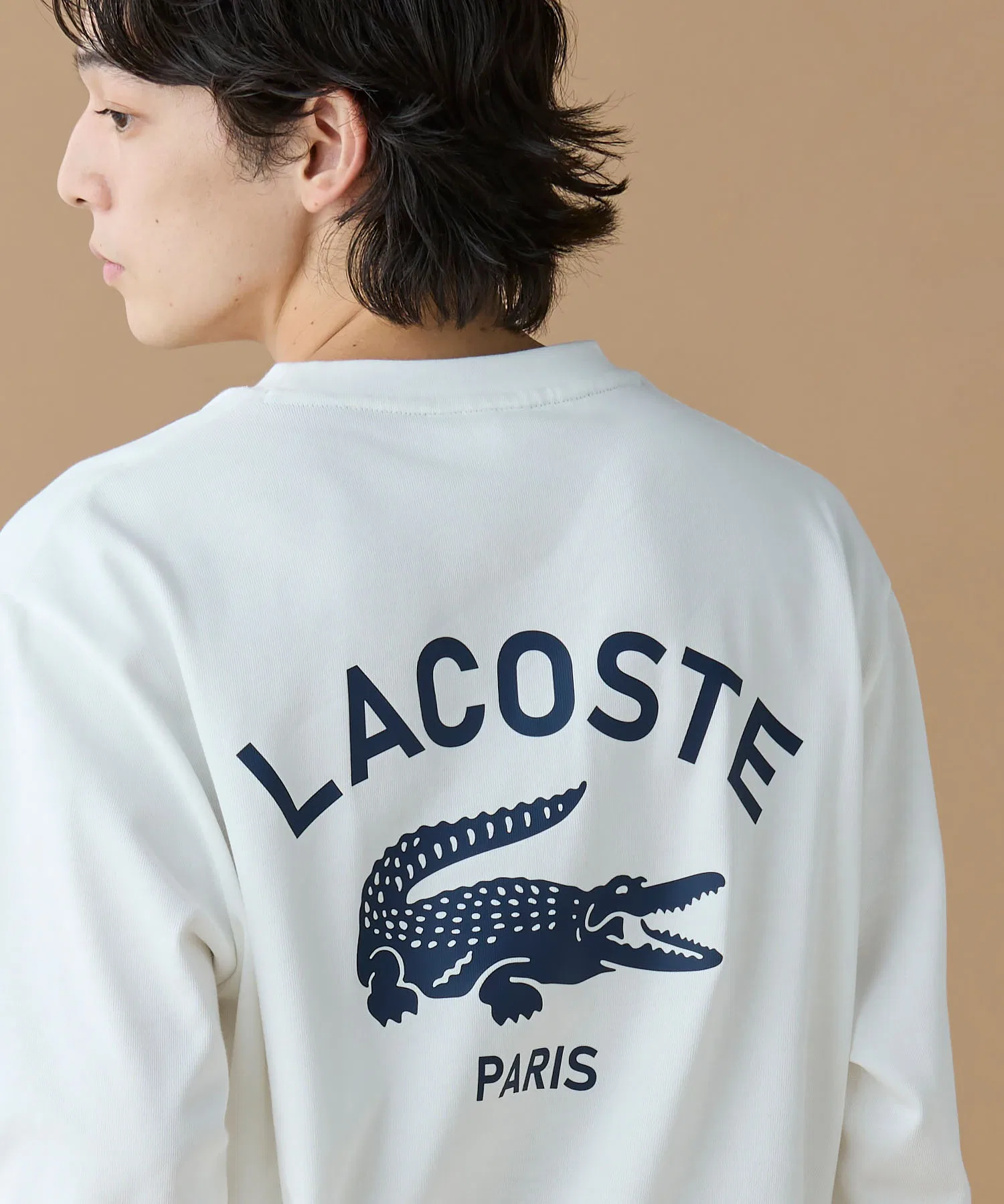 Футболка Lacoste оверсайз с логотипом PARIS