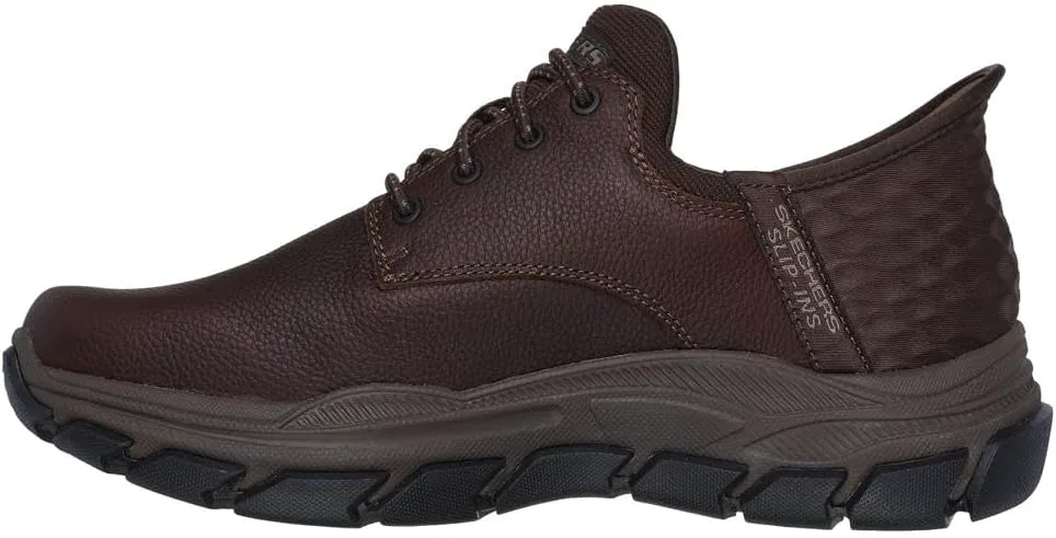 

Мужские слипоны Skechers USA Respected - Garrett из кожи с круглым носком и шнуровкой на резинке Skechers USA Men's, красный/коричневый