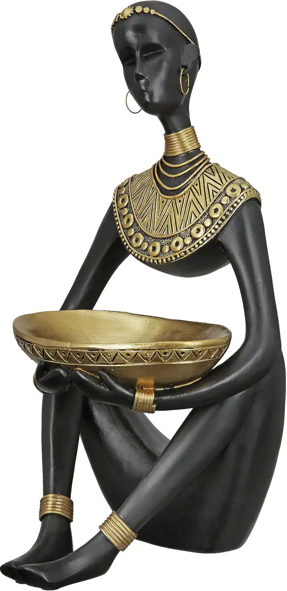 

GILDE Африканская фигура "Фигура Амари" 17х32х16 см, цвет goldfarben, schwarz