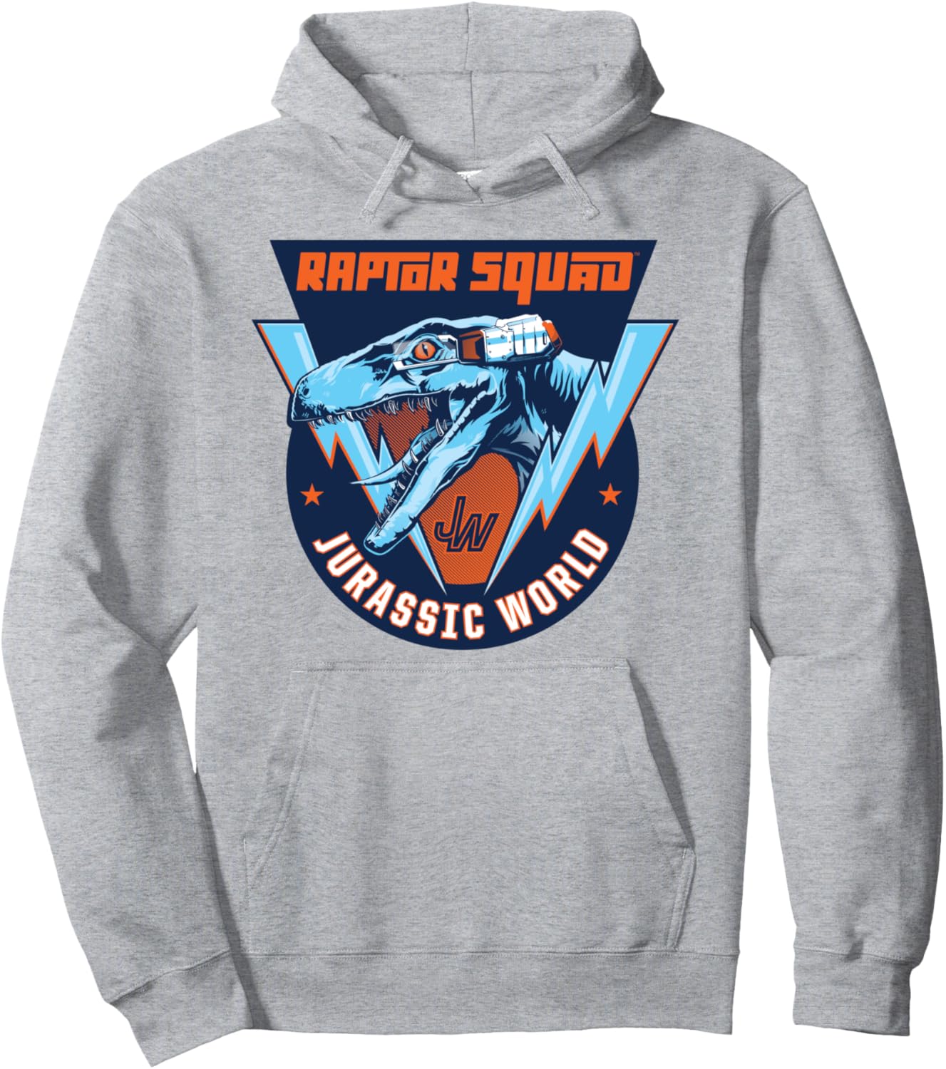 

Худи с логотипом команды «Рапторов» из «Парка Юрского периода» Jurassic World, серый