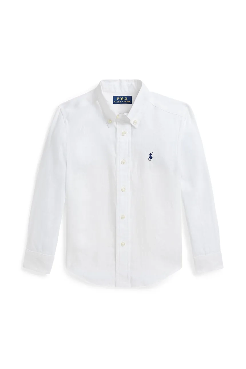 

Хлопковая рубашка для детей Polo Ralph Lauren, белый