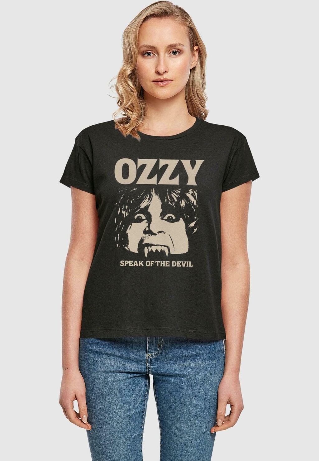 

Футболка с принтом LADIES OZZY OSBOURNE SPEAK OF THE DEVIL TEE Merchcode, черный