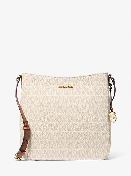 

Большая сумка-мессенджер с логотипом Jet set travel Michael Kors, белый