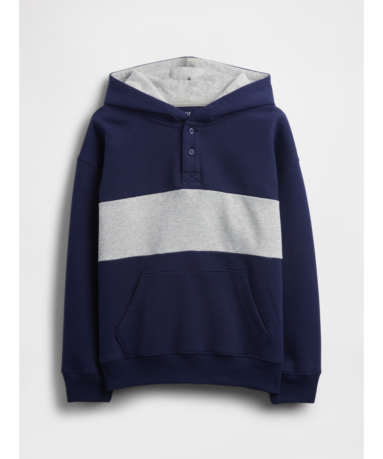 (K) Винтажная мягкая парка-поло свободного кроя (детская) GAP, NAVY_UNIFORM — фото 2