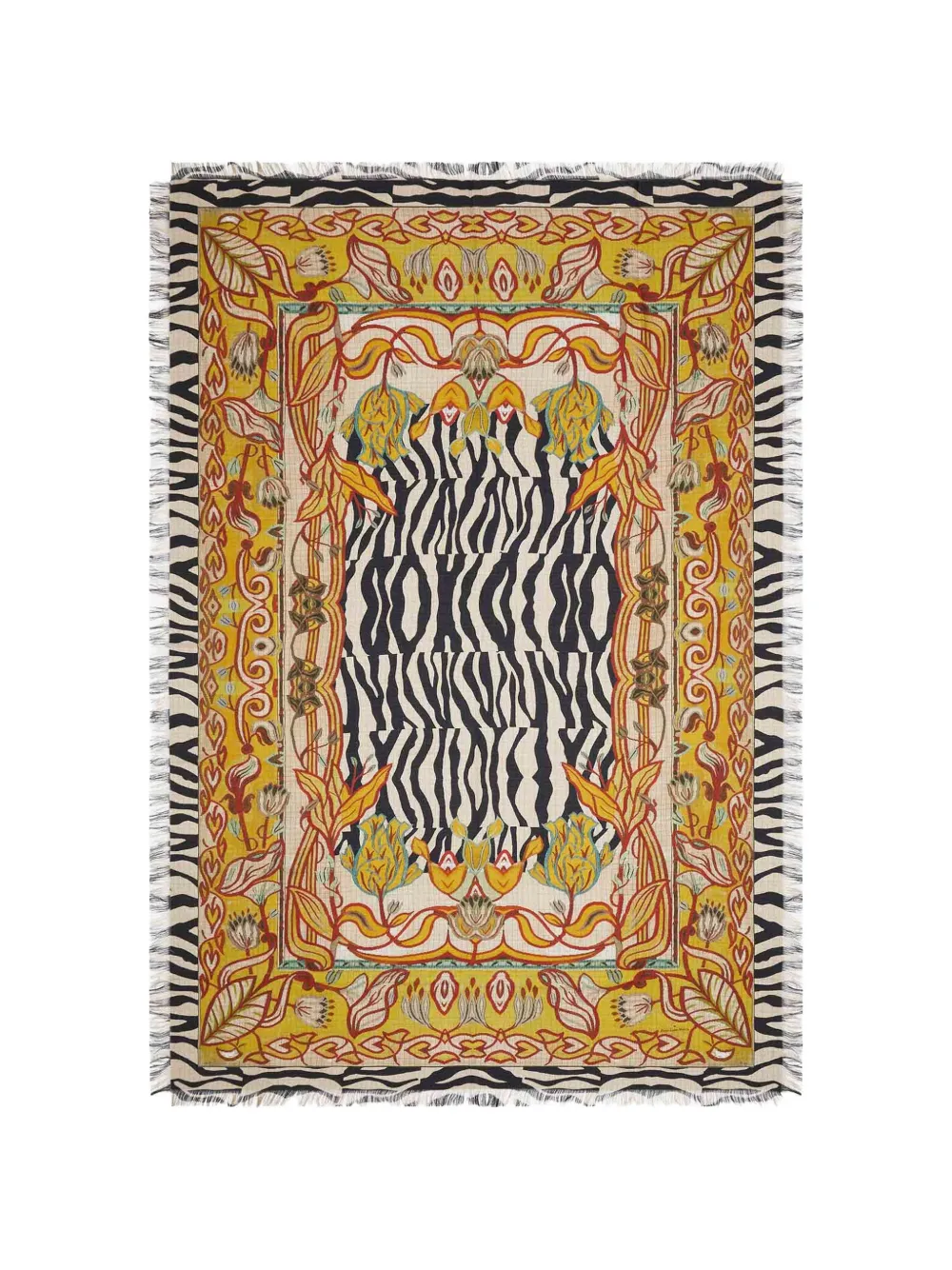 

Шарф с цветочным принтом Aloeuw Pierre-Louis Mascia, желтый