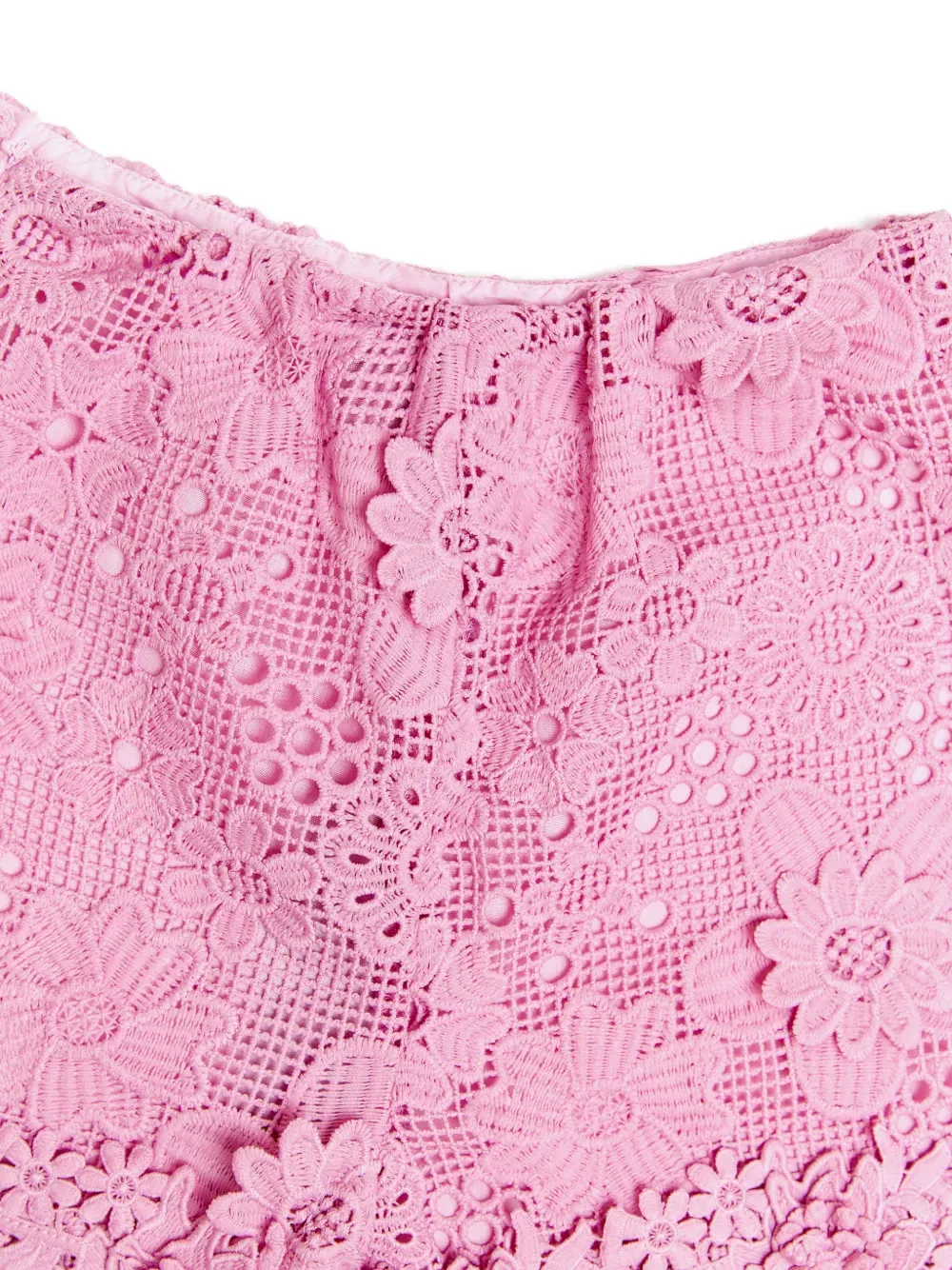 Шорты, связанные крючком с цветочным узором Bcbg Kids, розовый — фото 4