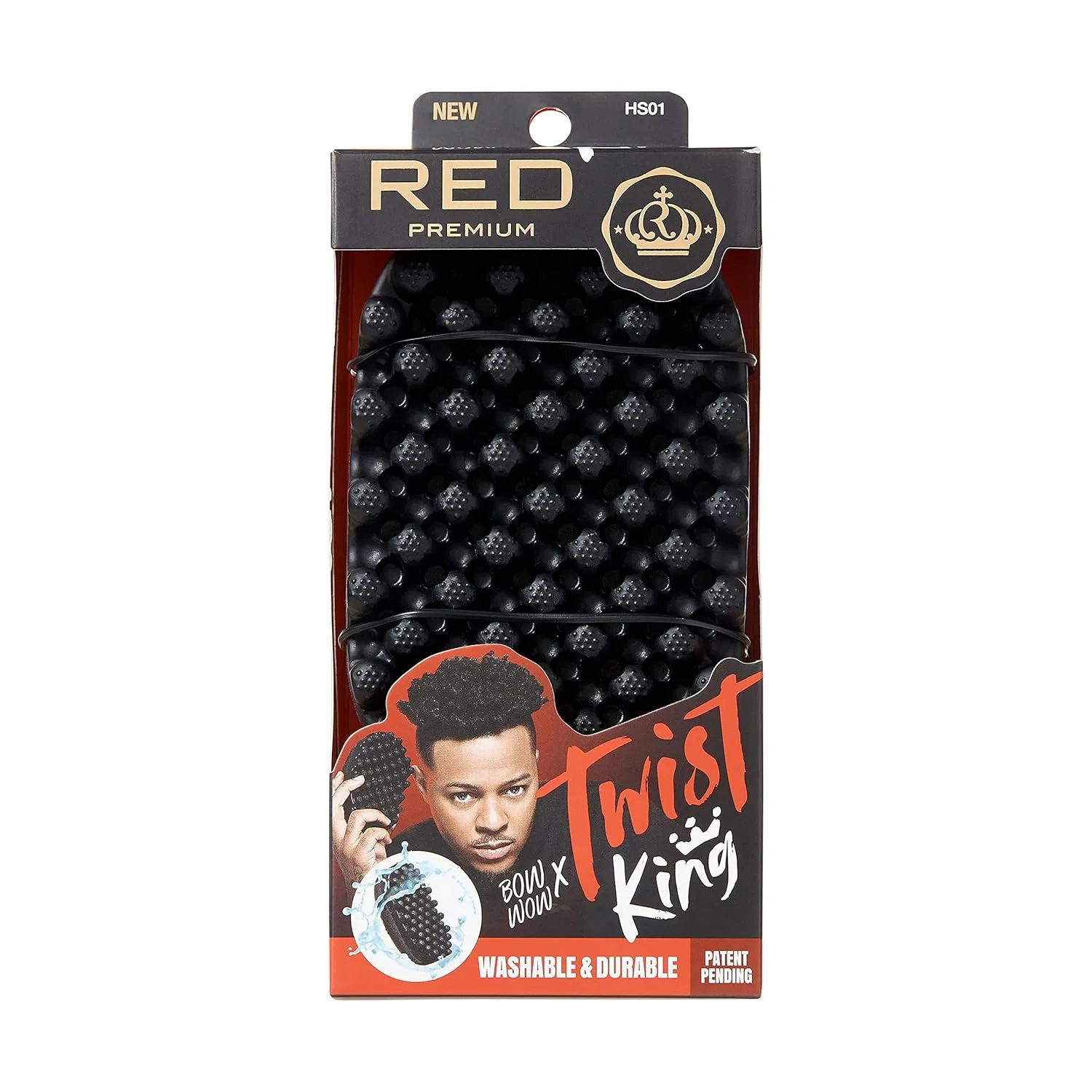 Щетка-губка для укладки волос «Bow Wow X Twist King» от RED by Kiss Red By Kiss