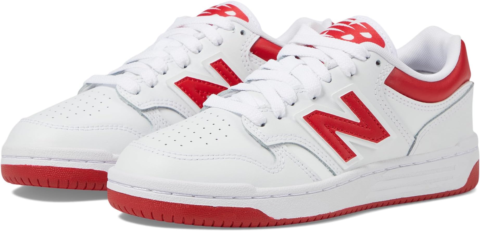 

Кроссовки New Balance 480, цвет White/Team Red