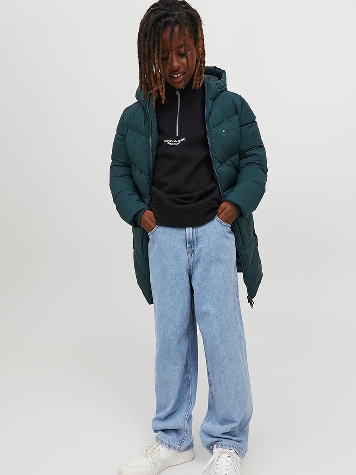 JACK & JONES Junior Джинсы "Алекс" - стандартный крой - светло-голубого цвета — фото 4