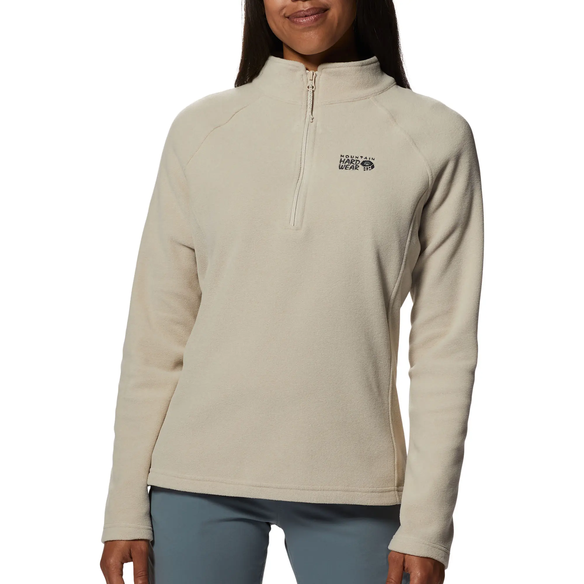 

Женская толстовка Polartec Microfleece с застежкой-молнией на четверть длины. Mountain Hardwear, Oyster Heather