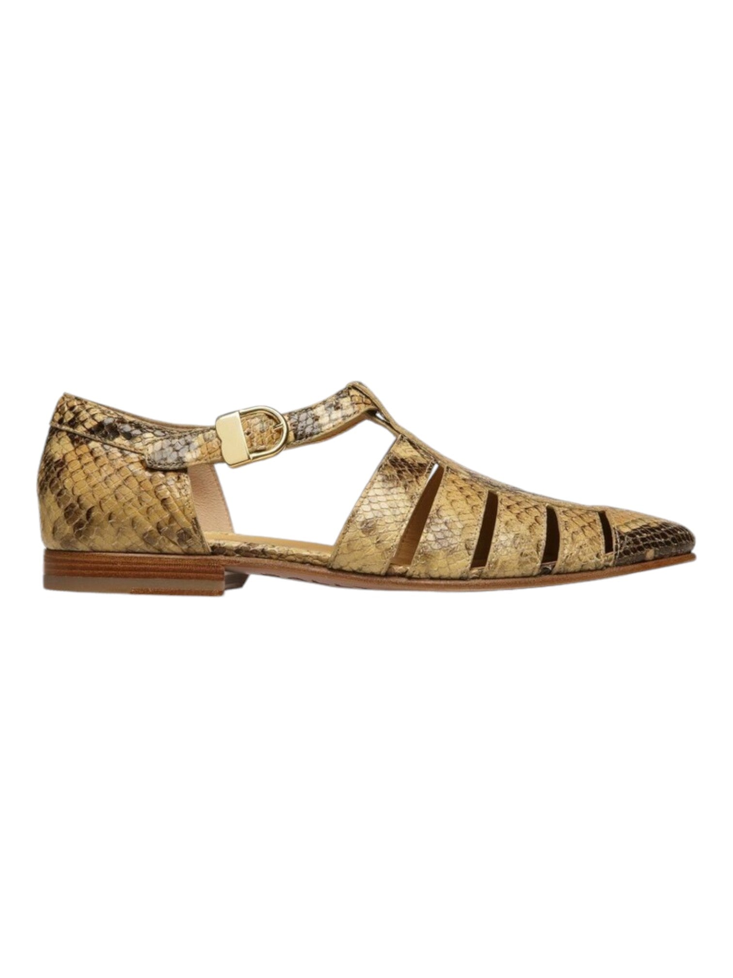 

Bally Gabry 6304337 Мужские сандалии из кожи с принтом животного мира, мультиколор