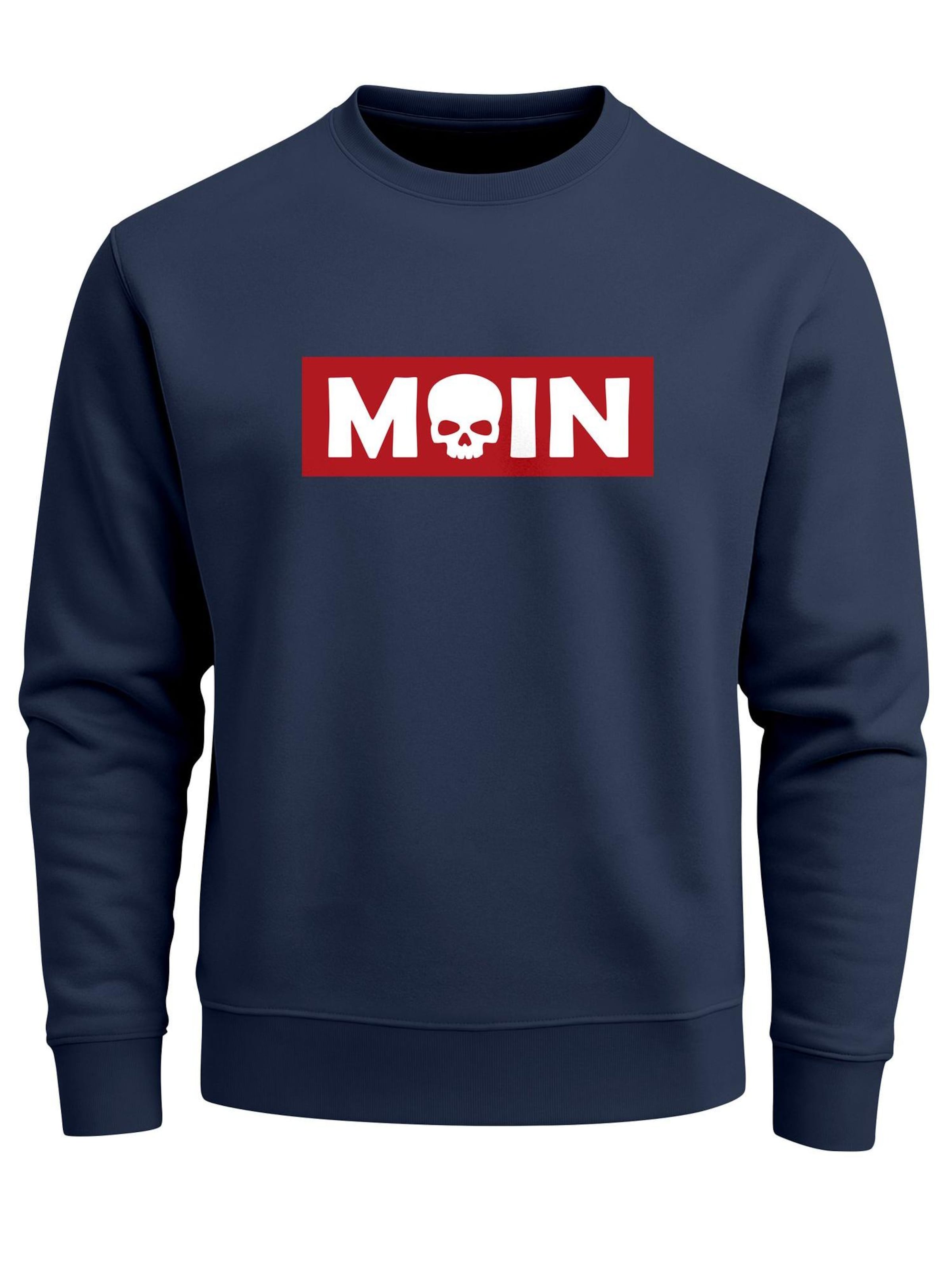 

Neverless Свитшот 'Moin Skull' в цвете Navy