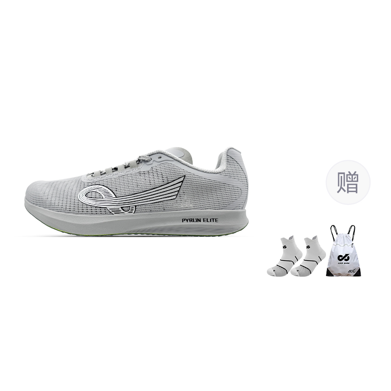 

LOOP BURN Топовые беговые кроссовки Top Scorer 6 Elite унисекс низкие бело-черно-серые Earth Gray, цвет Earth Gray