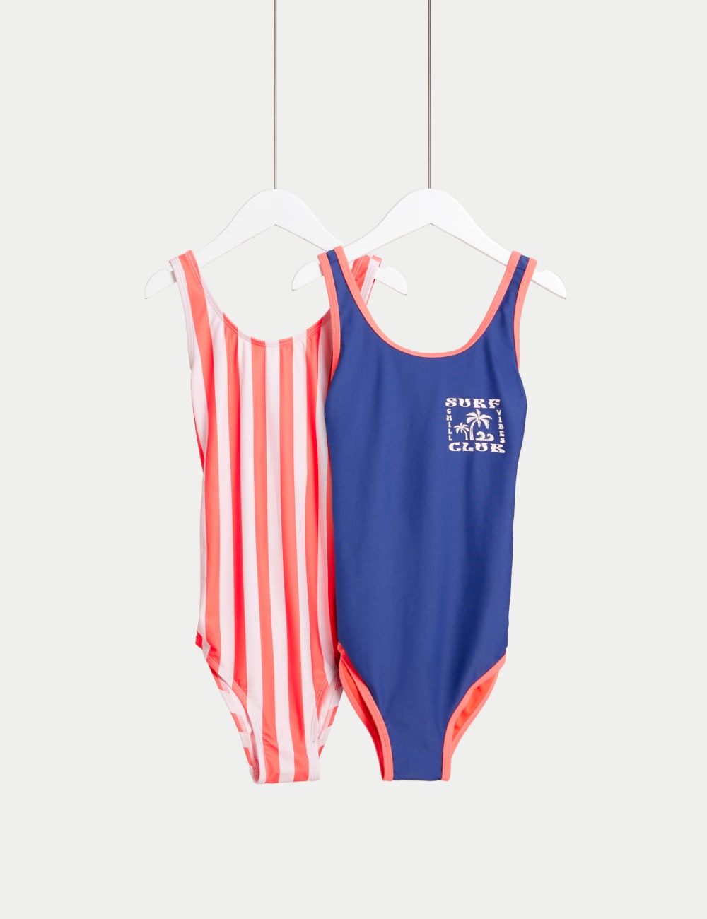 

2 пары купальников Surf Club Marks & Spencer, коралловый микс