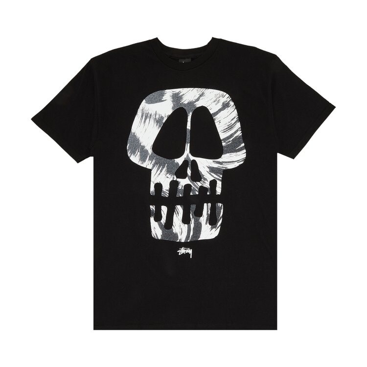 

Футболка Stussy Brush Skull 'Black', черный