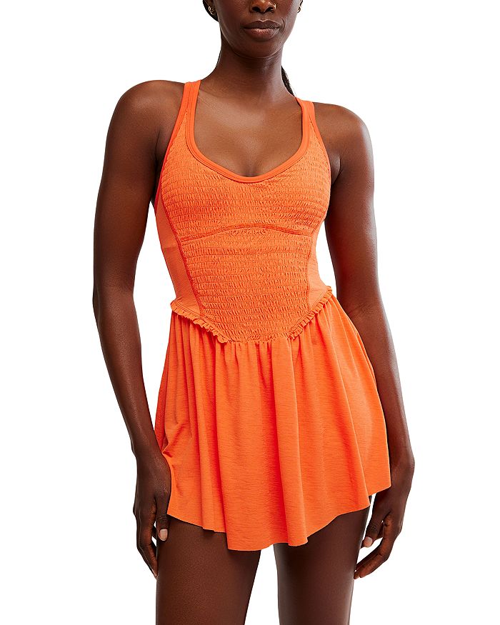 

Free Country Smockin Hot Dress Free People, оранжевый