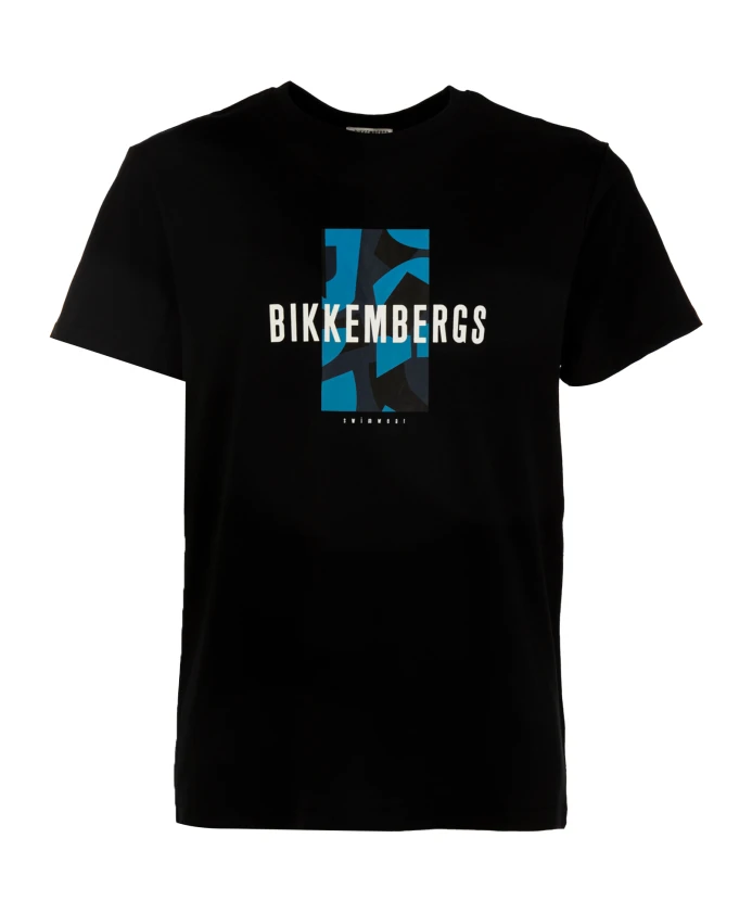 

Мужская футболка со специальной деталью Bikkembergs, черный