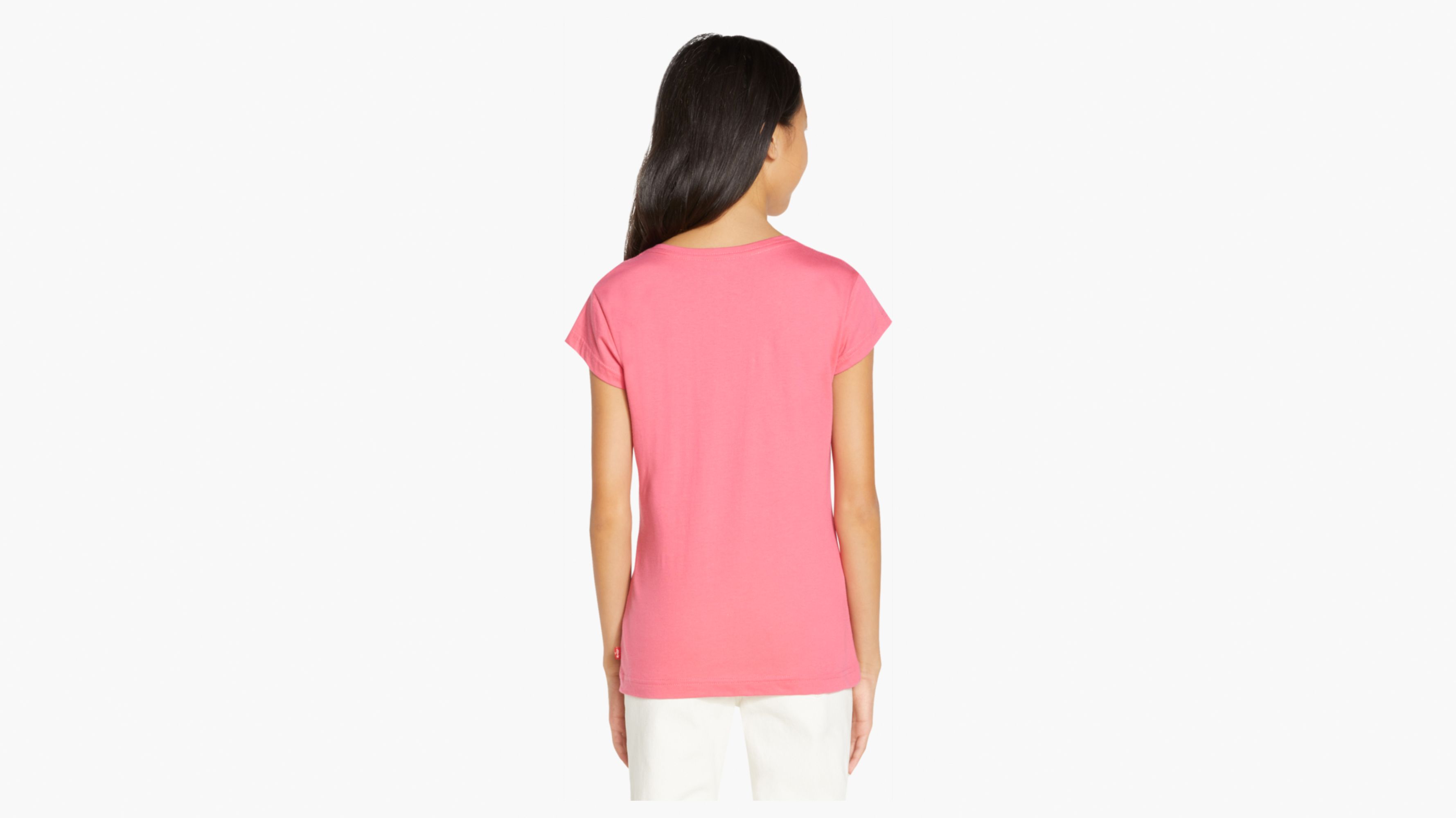 

Футболка с логотипом Levi's для больших девочек S-XL, цвет Tea Tree Pink