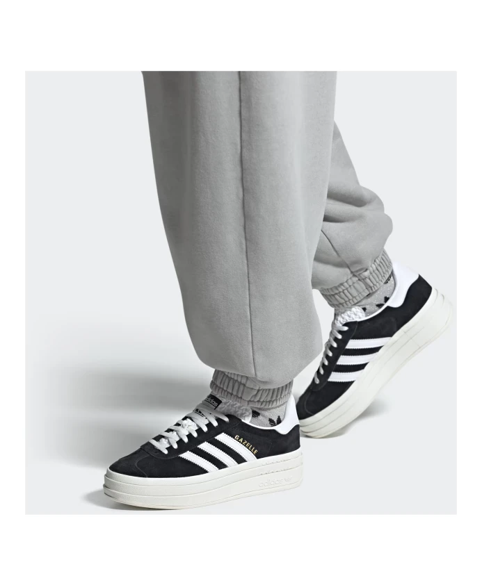 Кроссовки Gazelle Bold для женщин, черно-белые Adidas Originals, черный — фото 2
