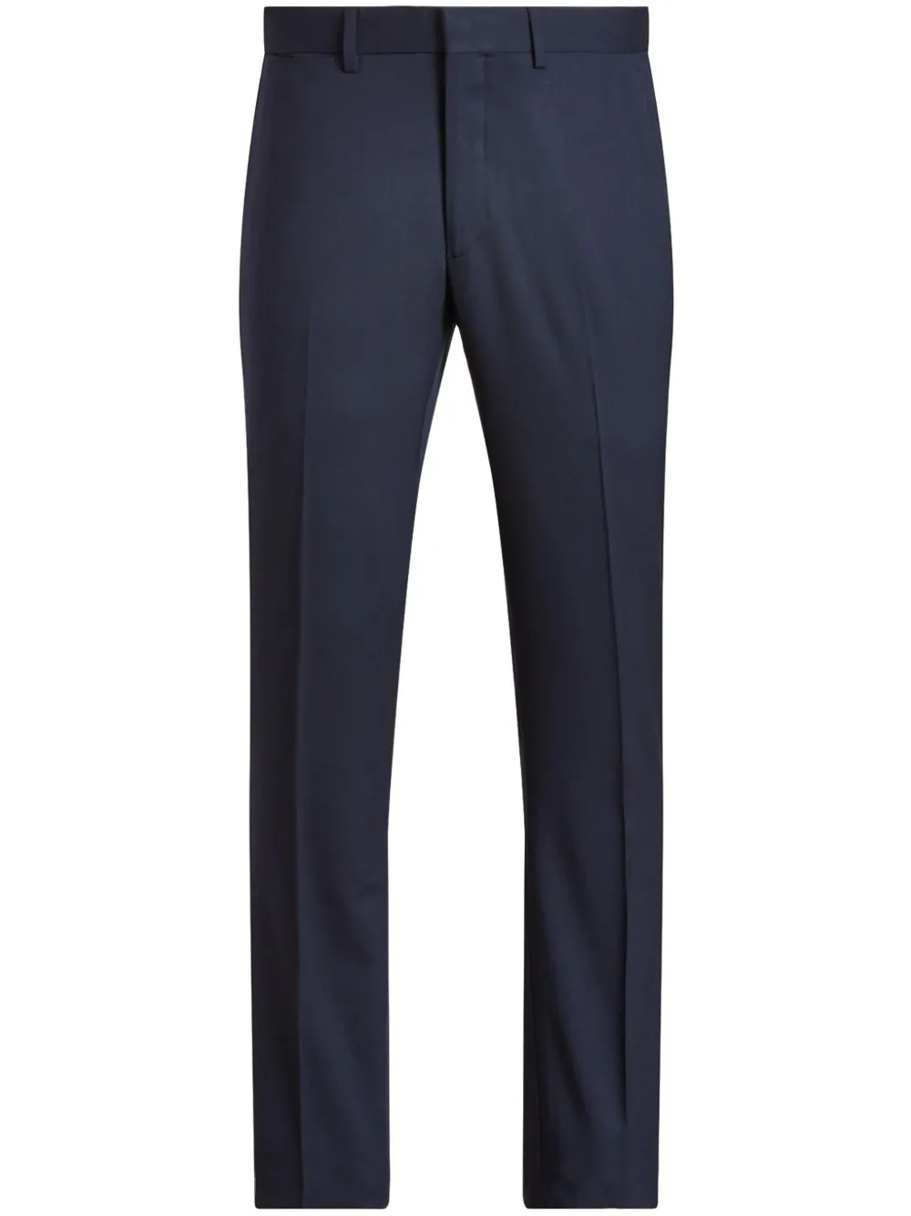 

Шерстяные брюки прямого кроя Ralph Lauren Purple Label, синий