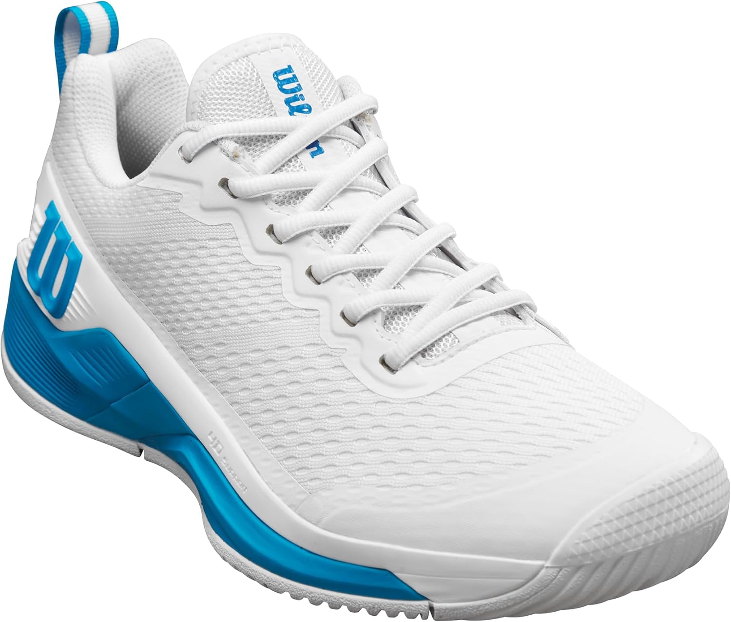 Мужские теннисные кроссовки Wilson Mens Rush Pro 4.5 Oz, белый/синий — фото 2