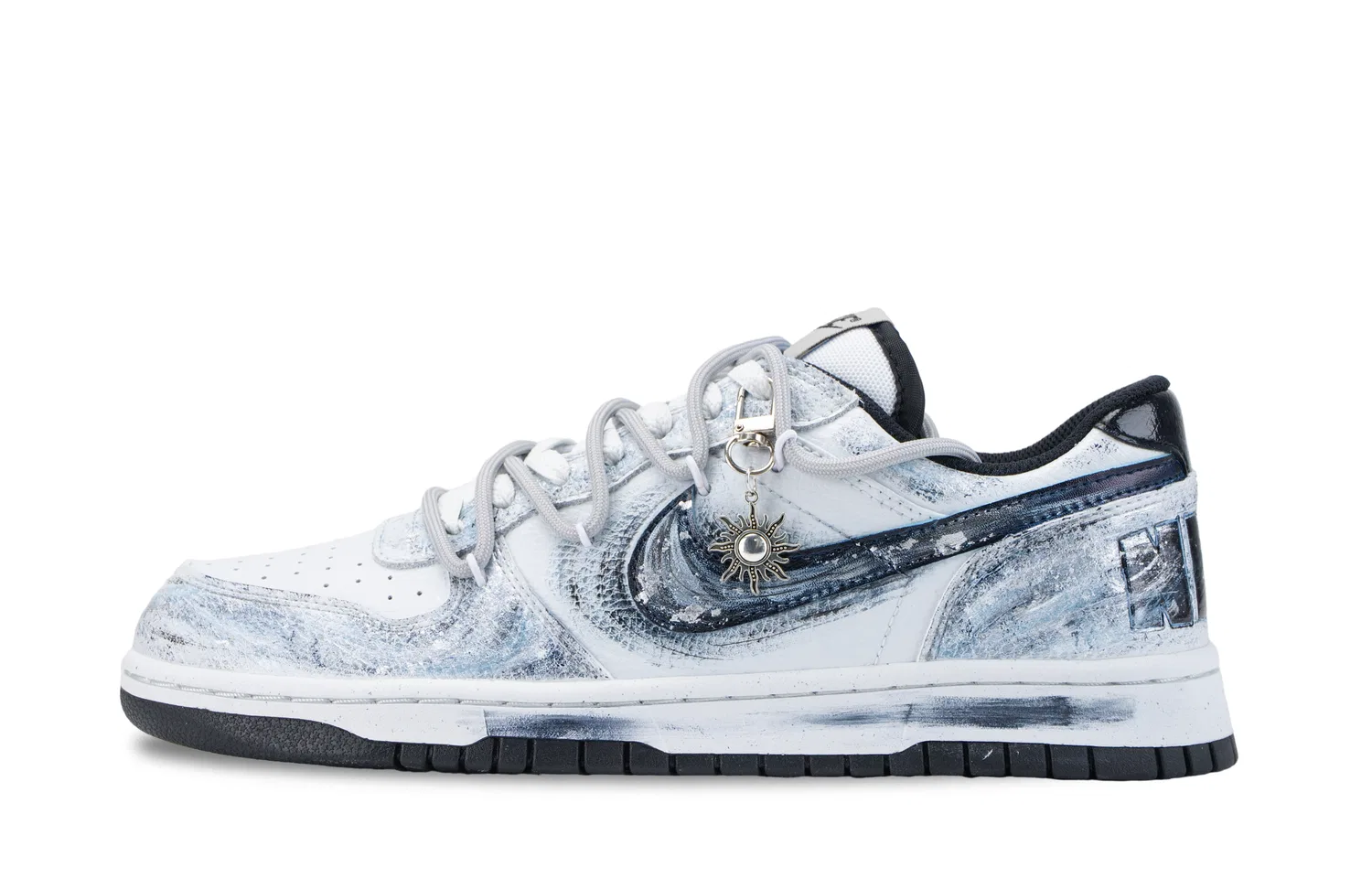 Кроссовки низкие Nike Big Low White Blue — фото 3