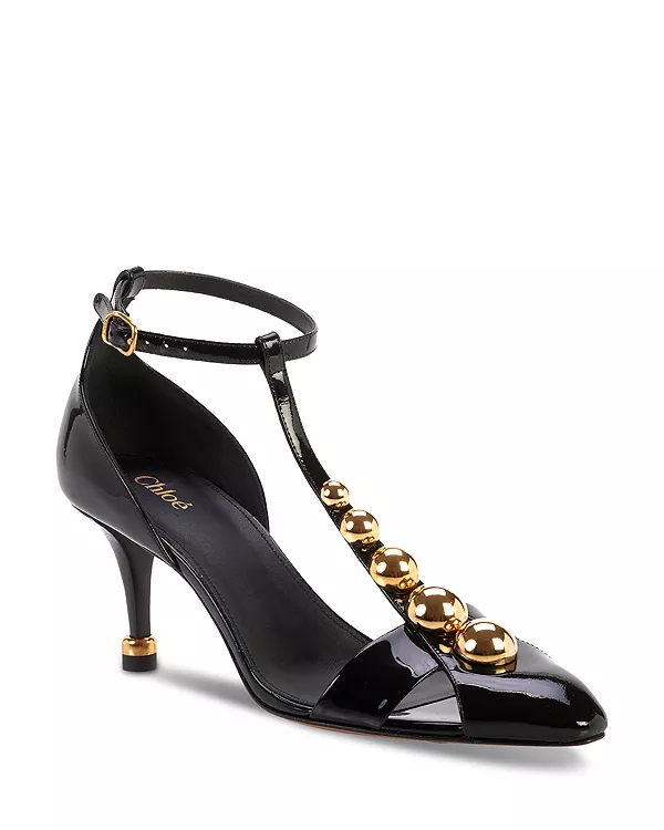 Женские сандалии Cleia с декором Chloé, черный