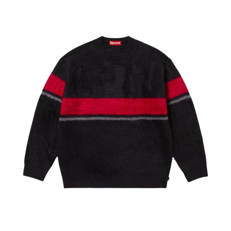 

Свитер Supreme Brushed Stripe Sweater, Black